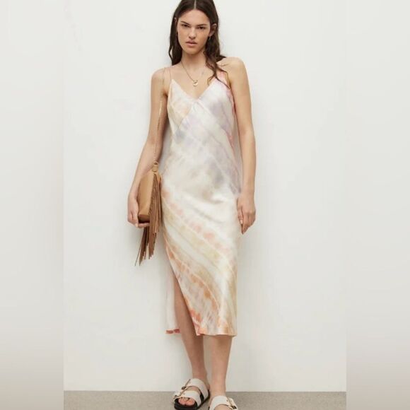 All Saints Dresses & Skirts - NWT All Saints Melody Marea Rainbow pink dress size 8